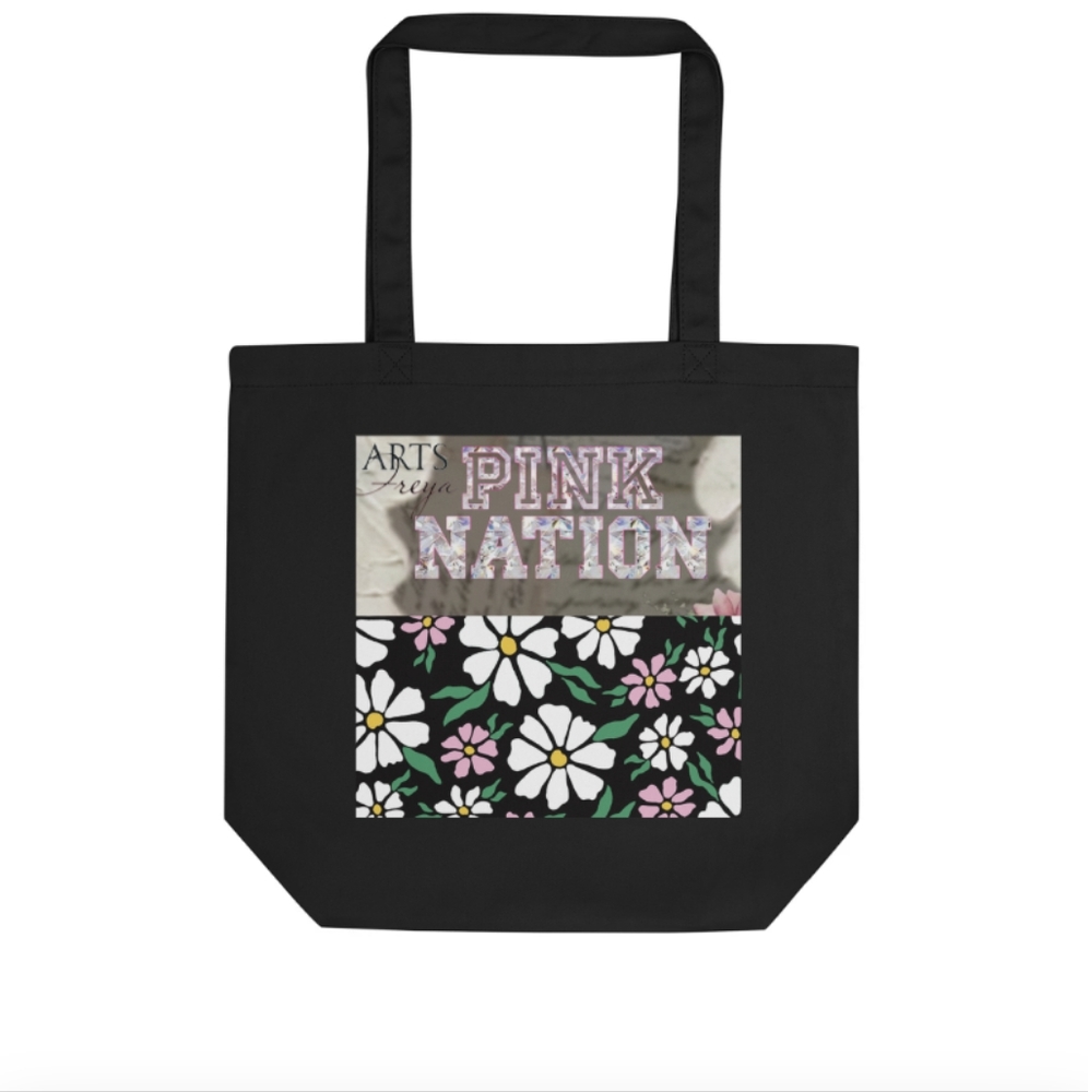 Pink nation graphic designer Freya tote bag